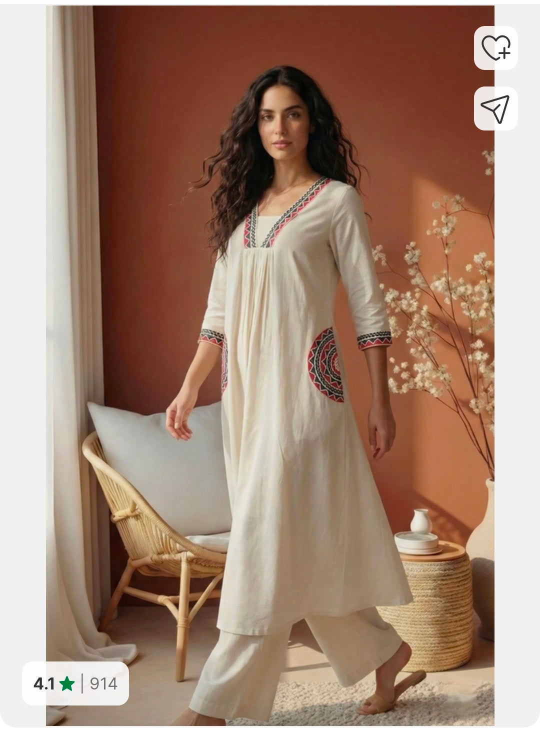 Khadi Cotton Coord set