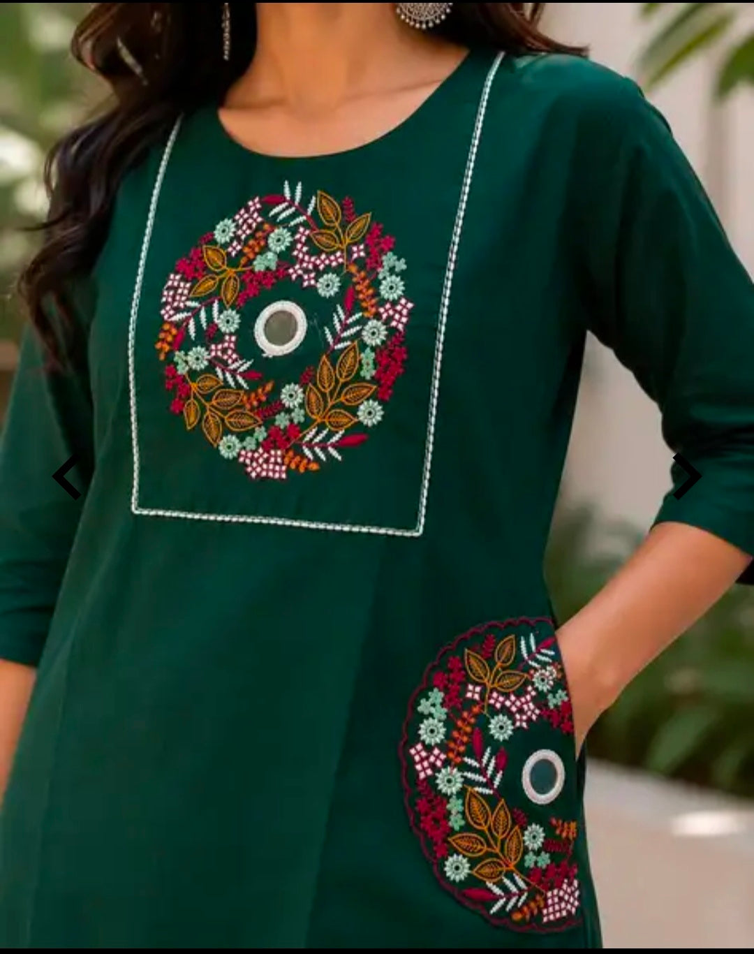 Women's Classic Cotton Kurta and Pant Set | 2 Piece Co-ord Set
