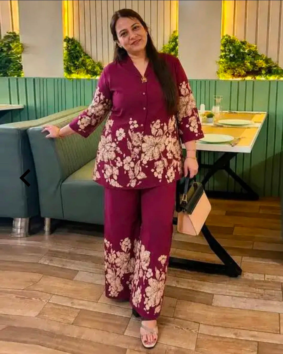 Women's Rayon Shirt and Palazzo Set | 2 Piece Casual Co-ord Set