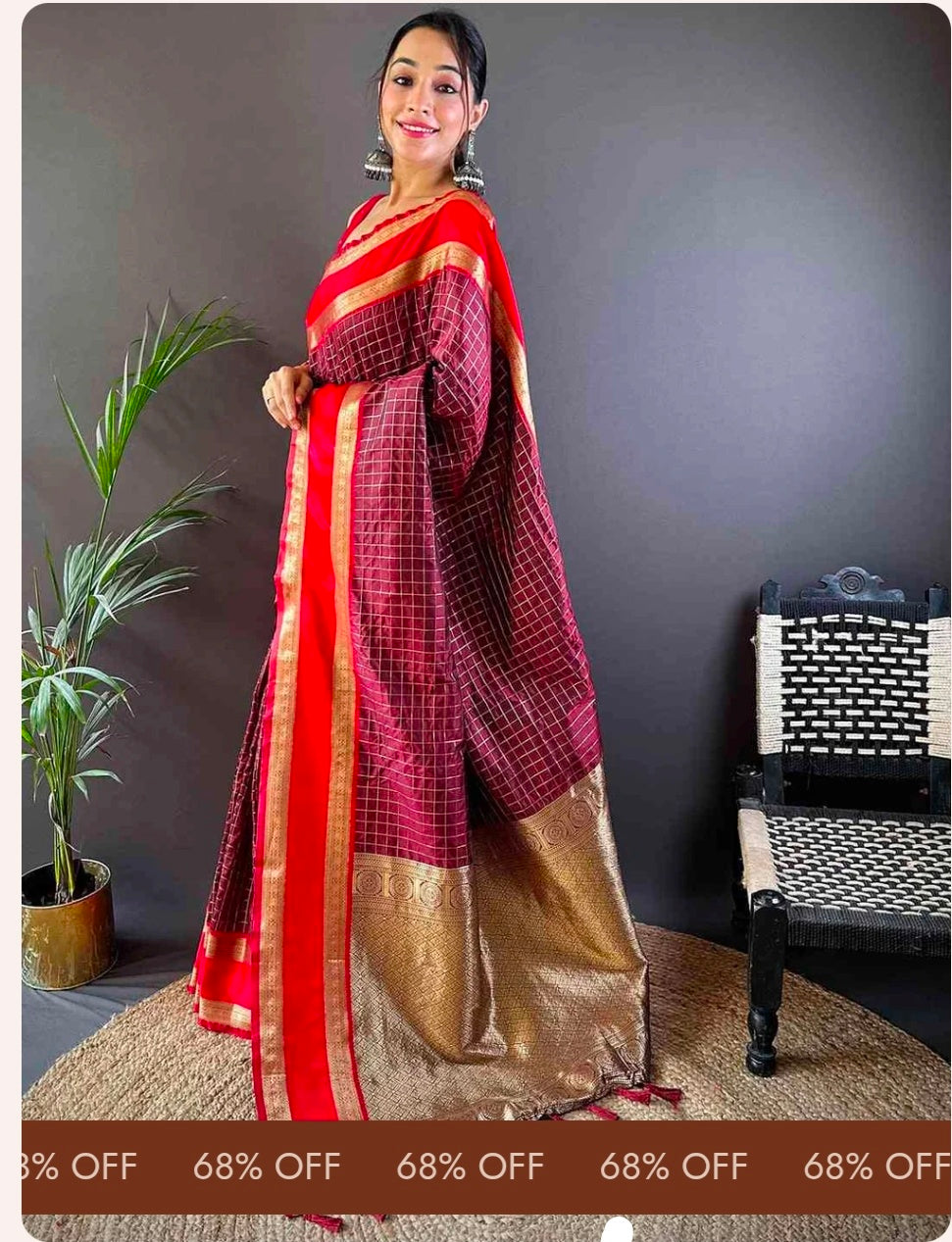 Silk Woven Kanchi Banarasi