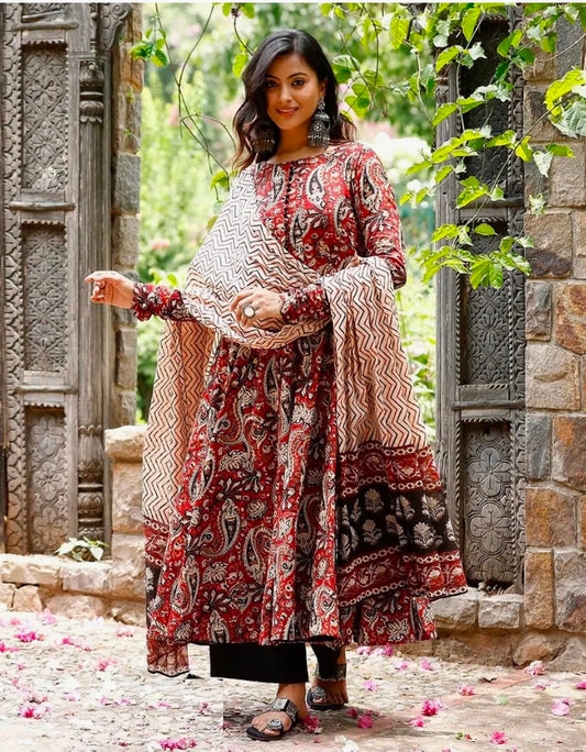 Anarkali Kurta,Pant Set Dupatta