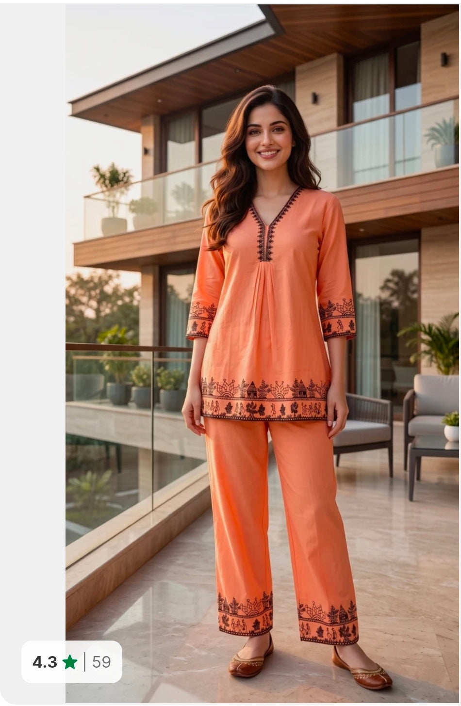 Pure Cotton Ethnic Co-ord Set