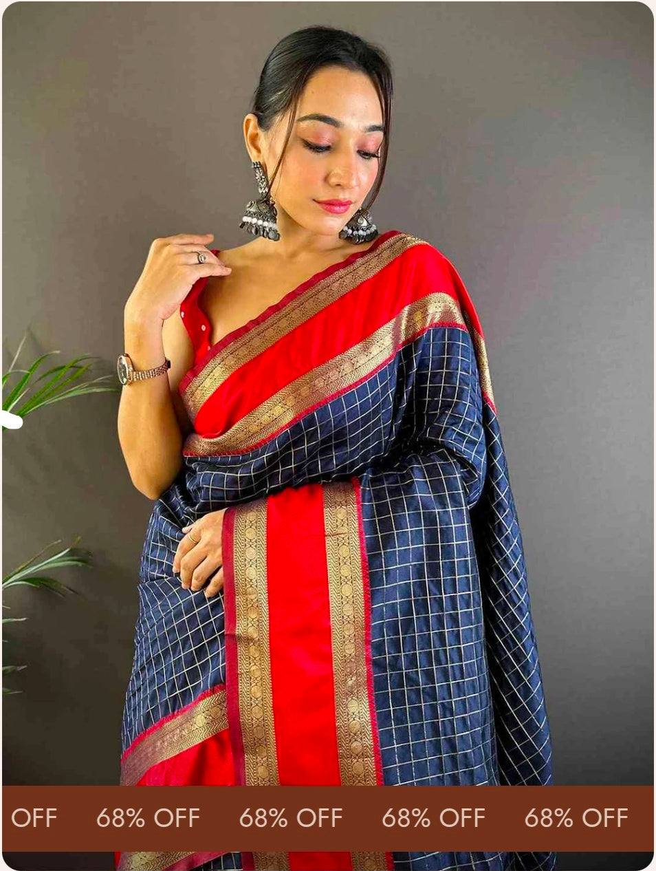 Silk Woven Kanchi Banarasi