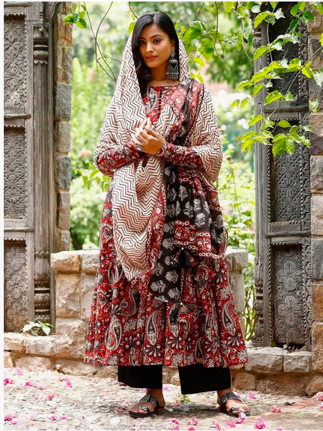 Anarkali Kurta,Pant Set Dupatta