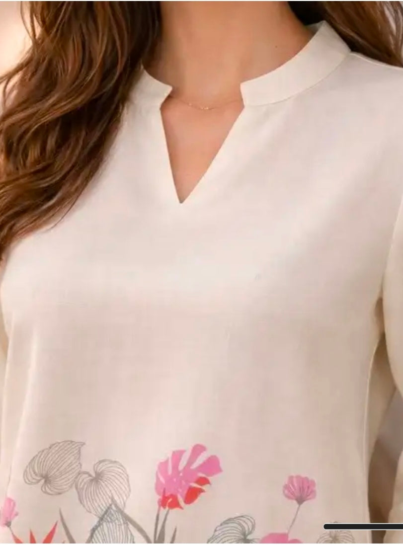 Cotton Kurta with Pant Set