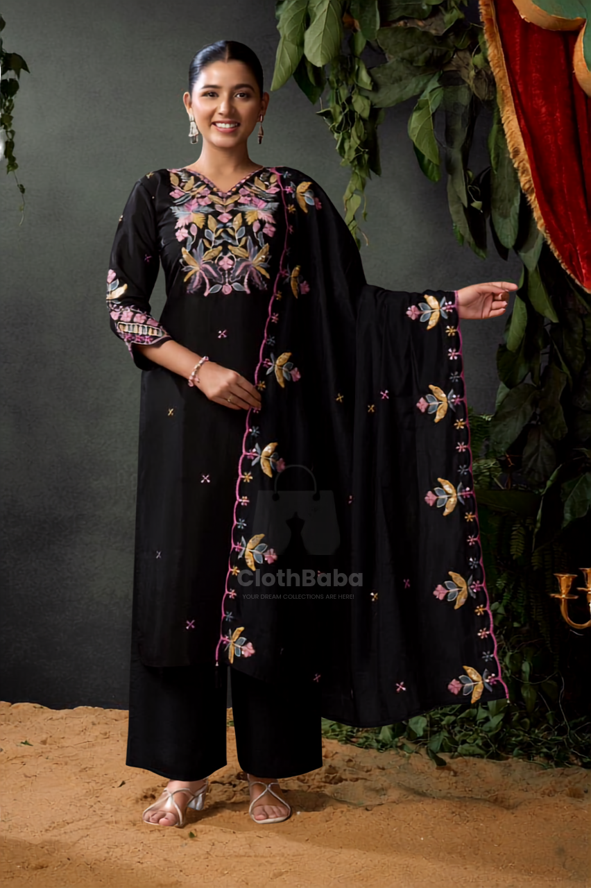LUXURY KURTI • PLAZZO • DUPATTA SET