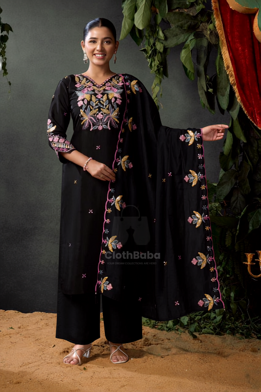 LUXURY KURTI • PLAZZO • DUPATTA SET