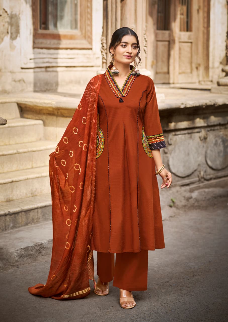 KASHMIRA A-Line Kurti Set with Pocket