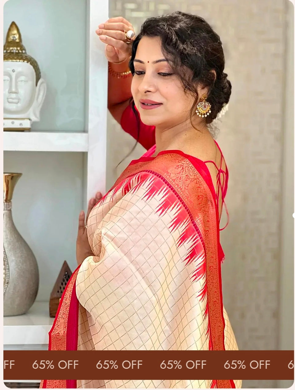 Pink Banarasi Silk Gadwal Pattu