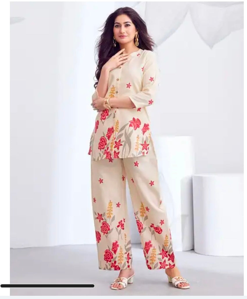 Cotton Printed Co-Ord Set