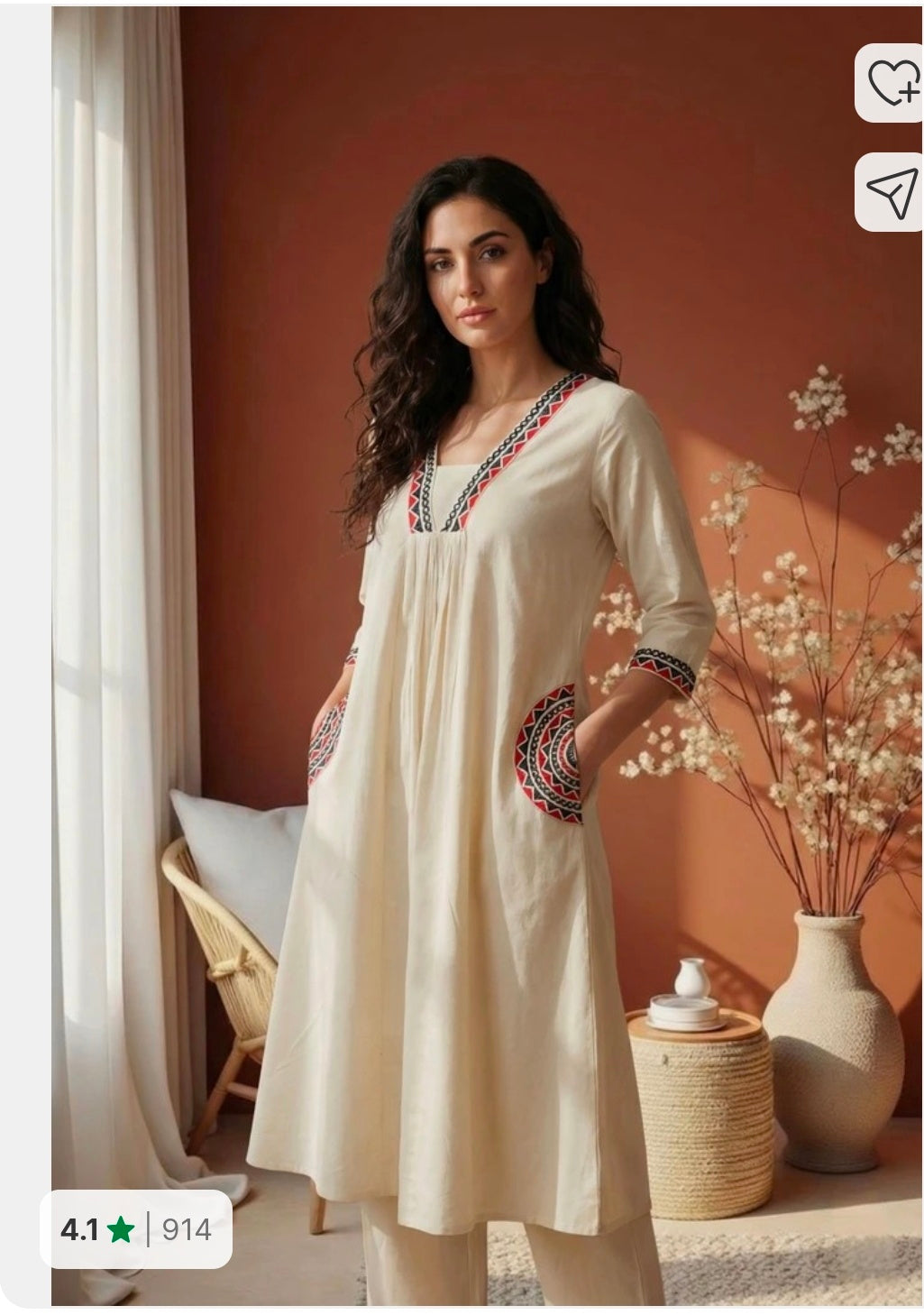 Khadi Cotton Coord set