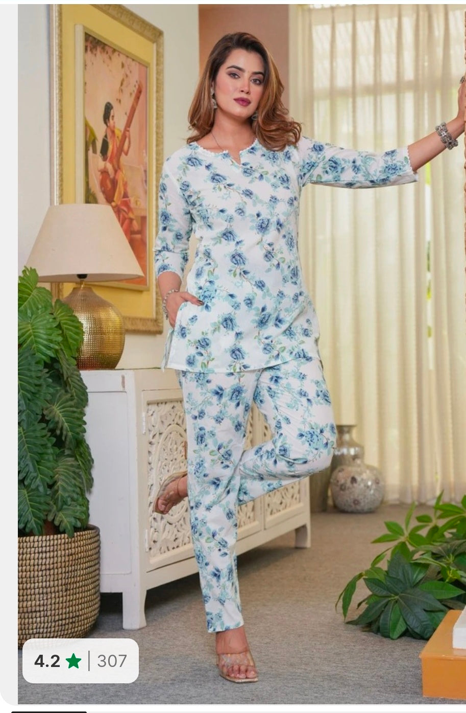 Pure Cotton Co-ord set
